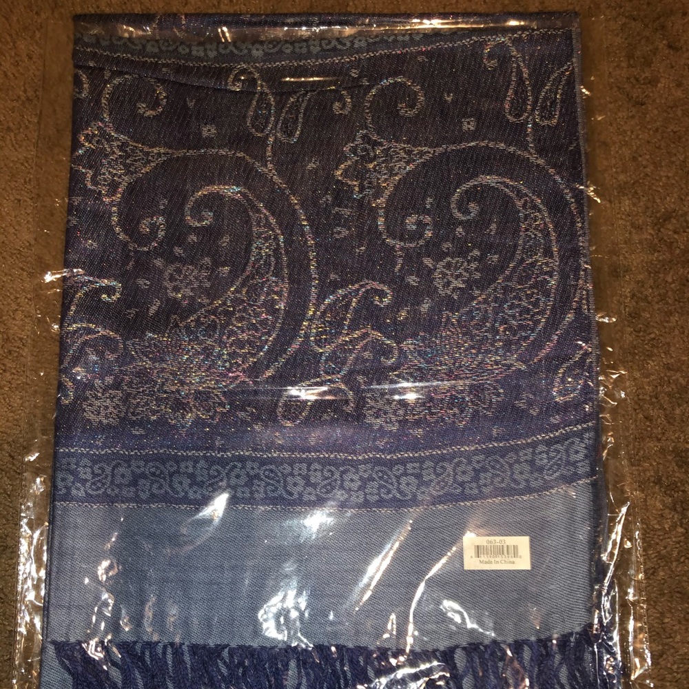 Navy blue Pashmina